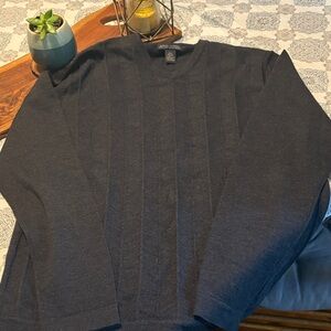 Banana republic extra fine Italian merino Classic Men's Sweater - dark gray mens